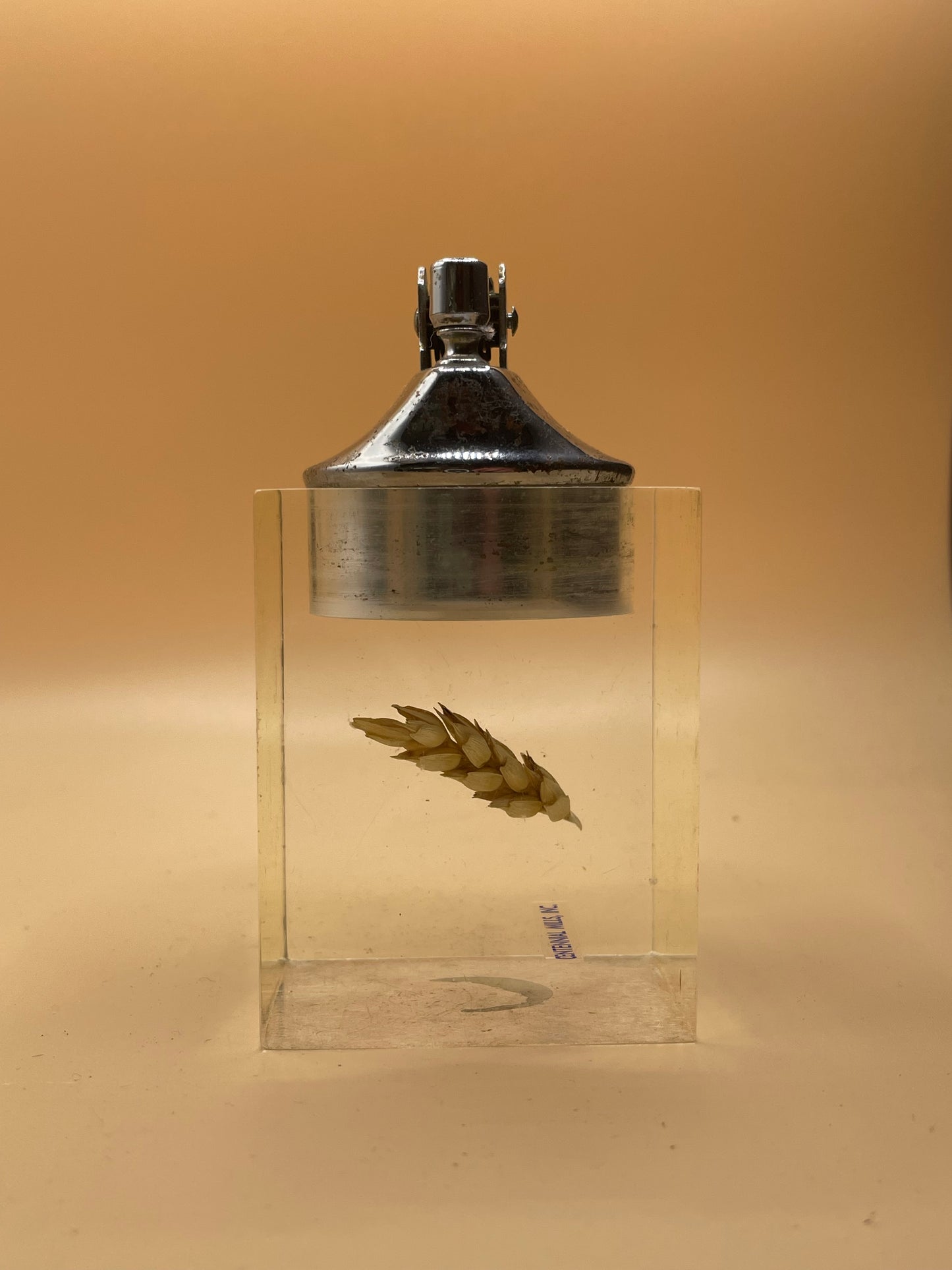 Lucite Wheat Table Lighter