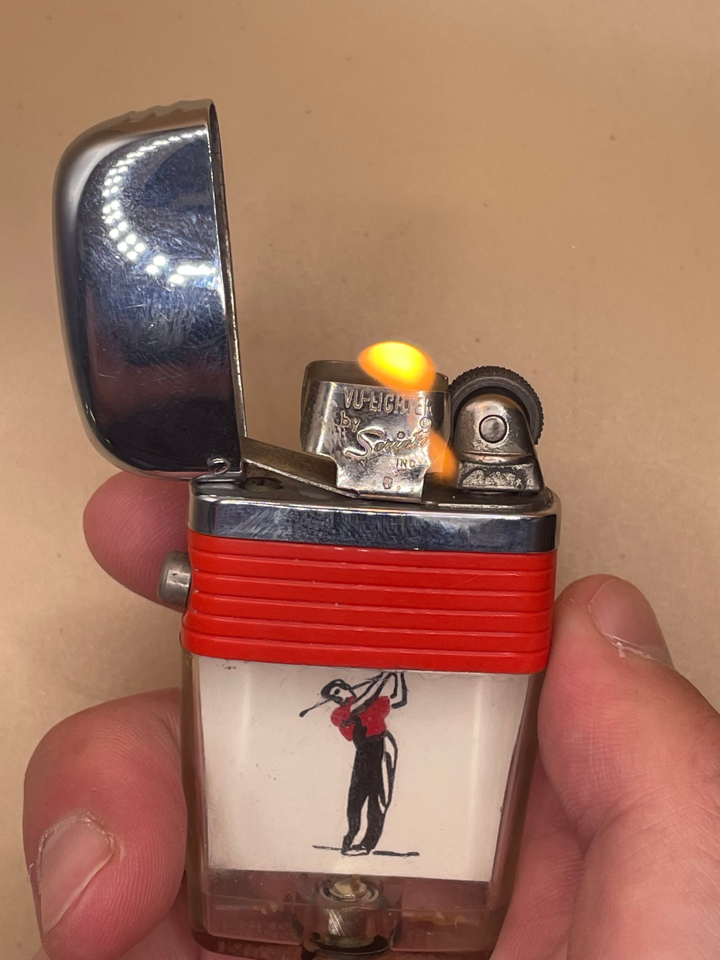 Scripto Vu Golfer Lighter
