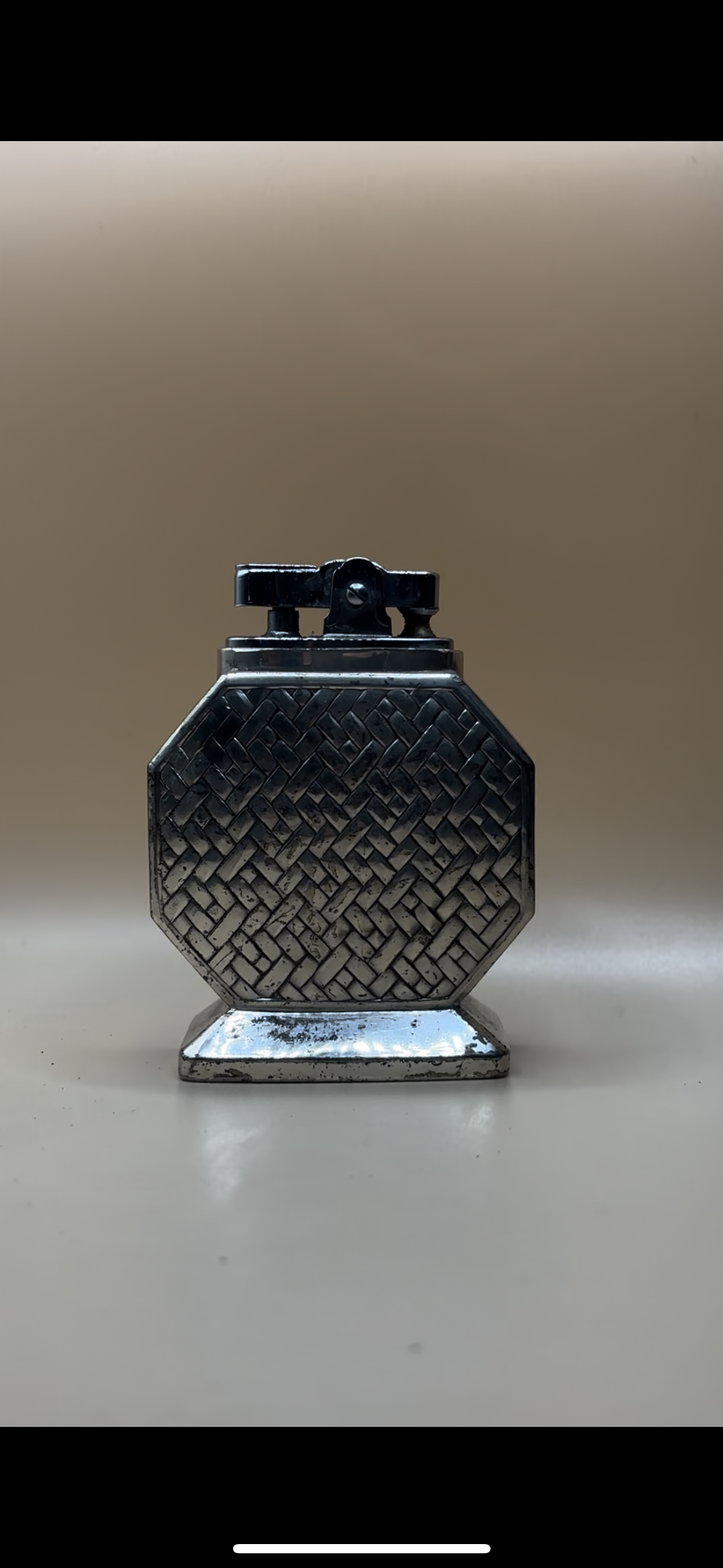 c. 1960’s Woven Pattern Table Lighter