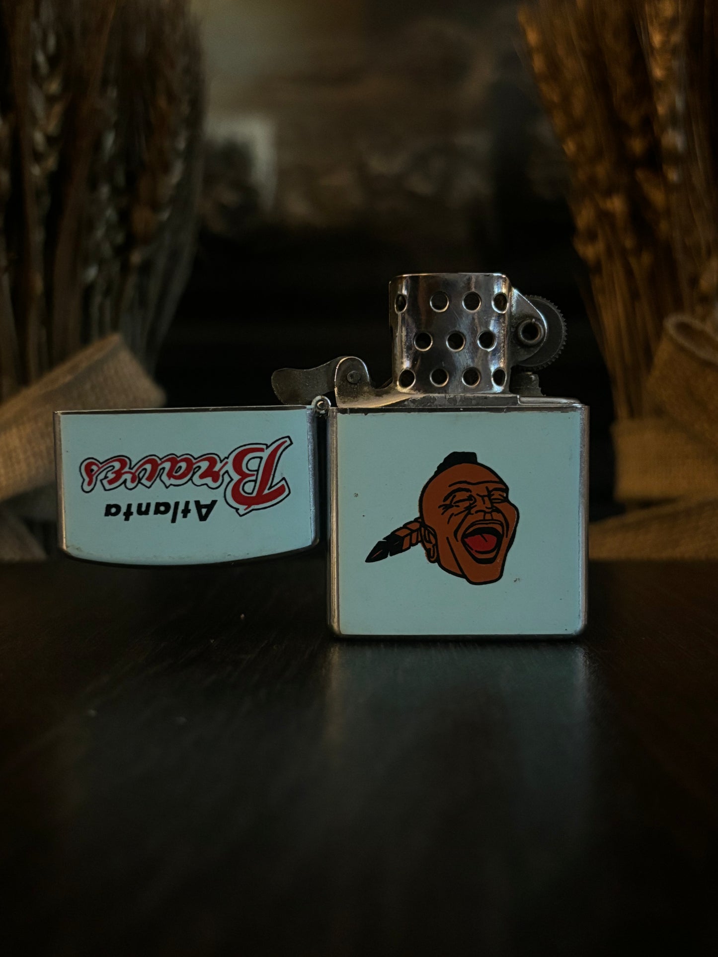 1960’s Atlanta Braves Pocket Flip Top Lighter