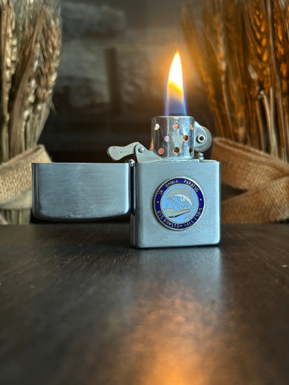 c. 1960’s ‘In Omnia Paratus’ USS Gunston Hall pocket lighter