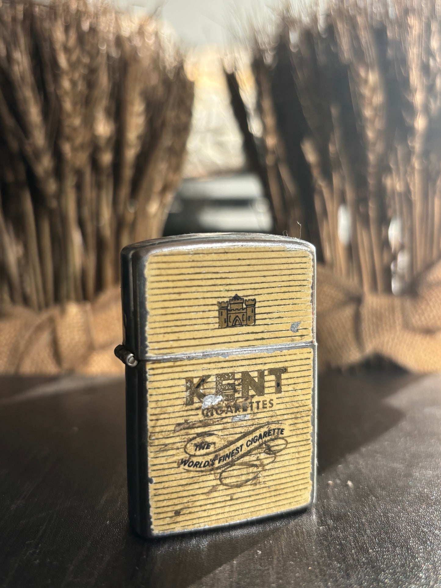 c. 1960’s Kent Cigarettes Castle Flip Top Lighter by Hadson