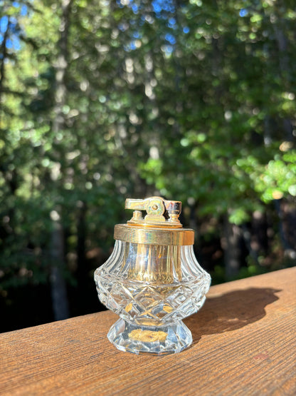 Crystal Cut Simson Table Lighter