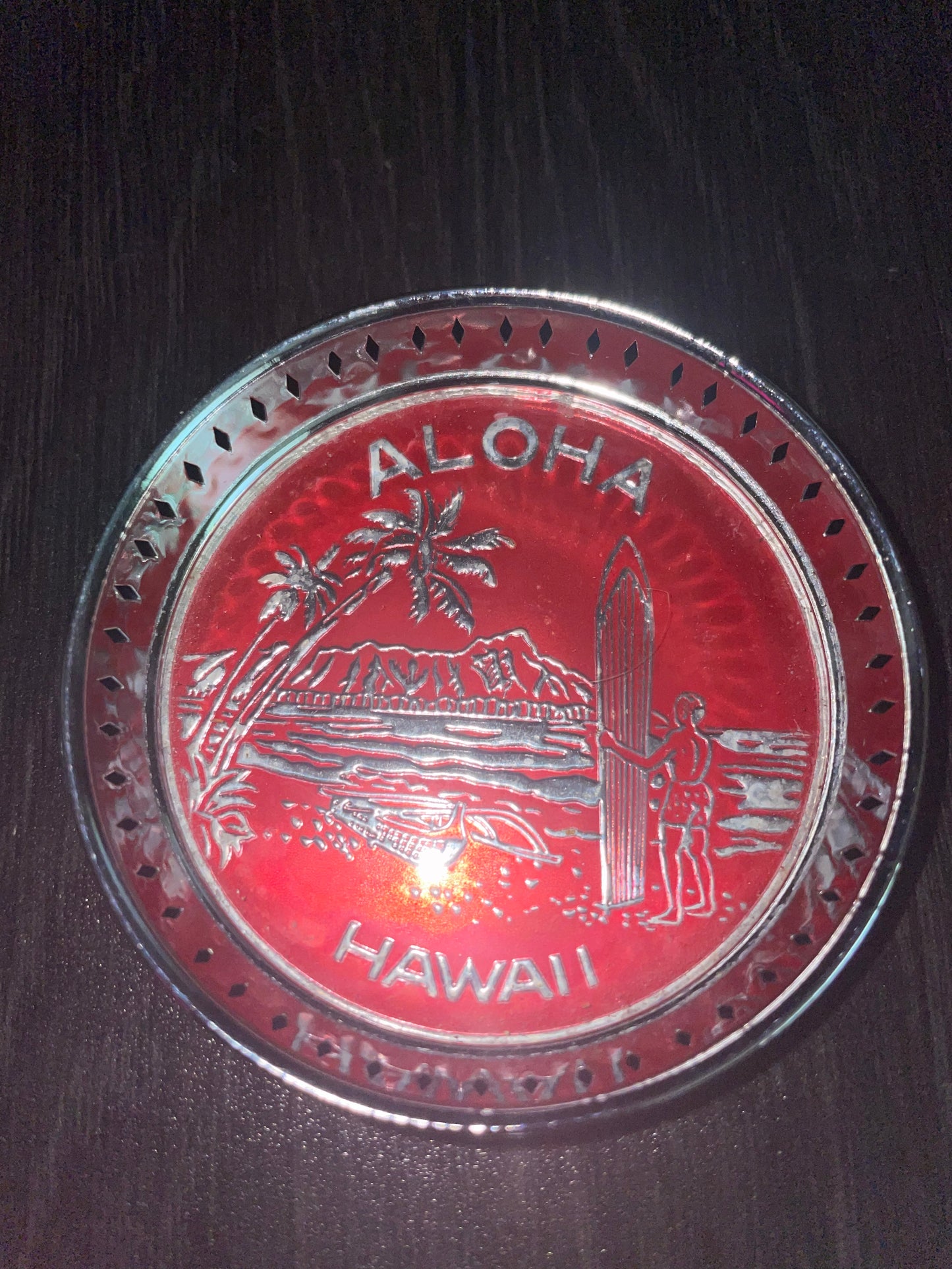 Vintage Hawaii Ashtrays *Set of 4