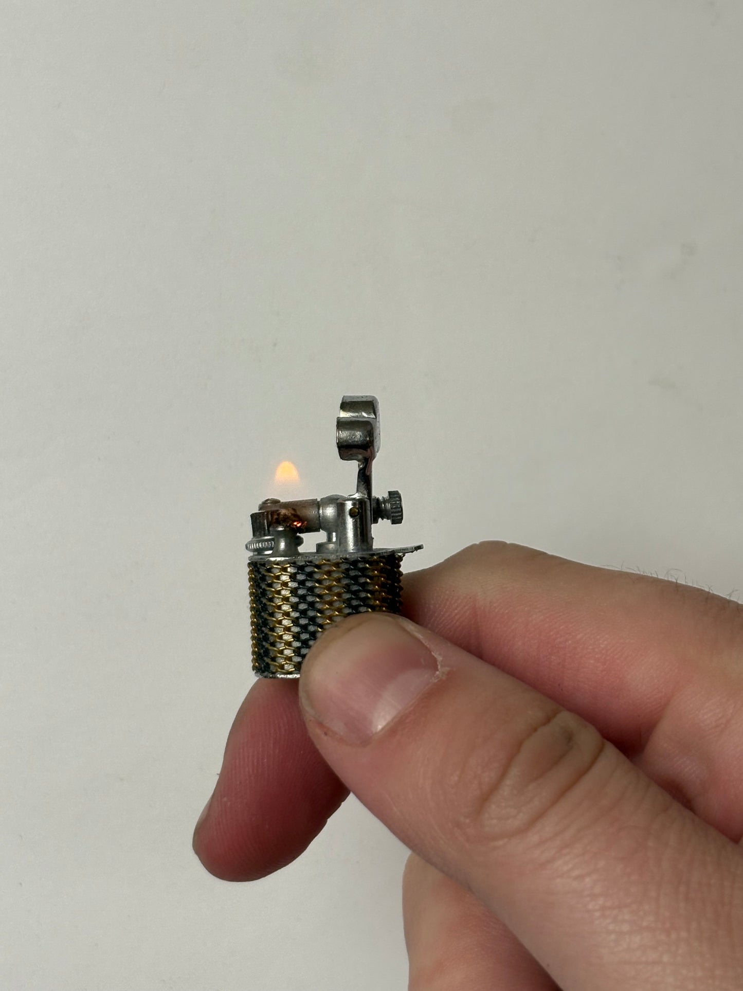 1960s Mini Chain Mail Lift Arm Lighter
