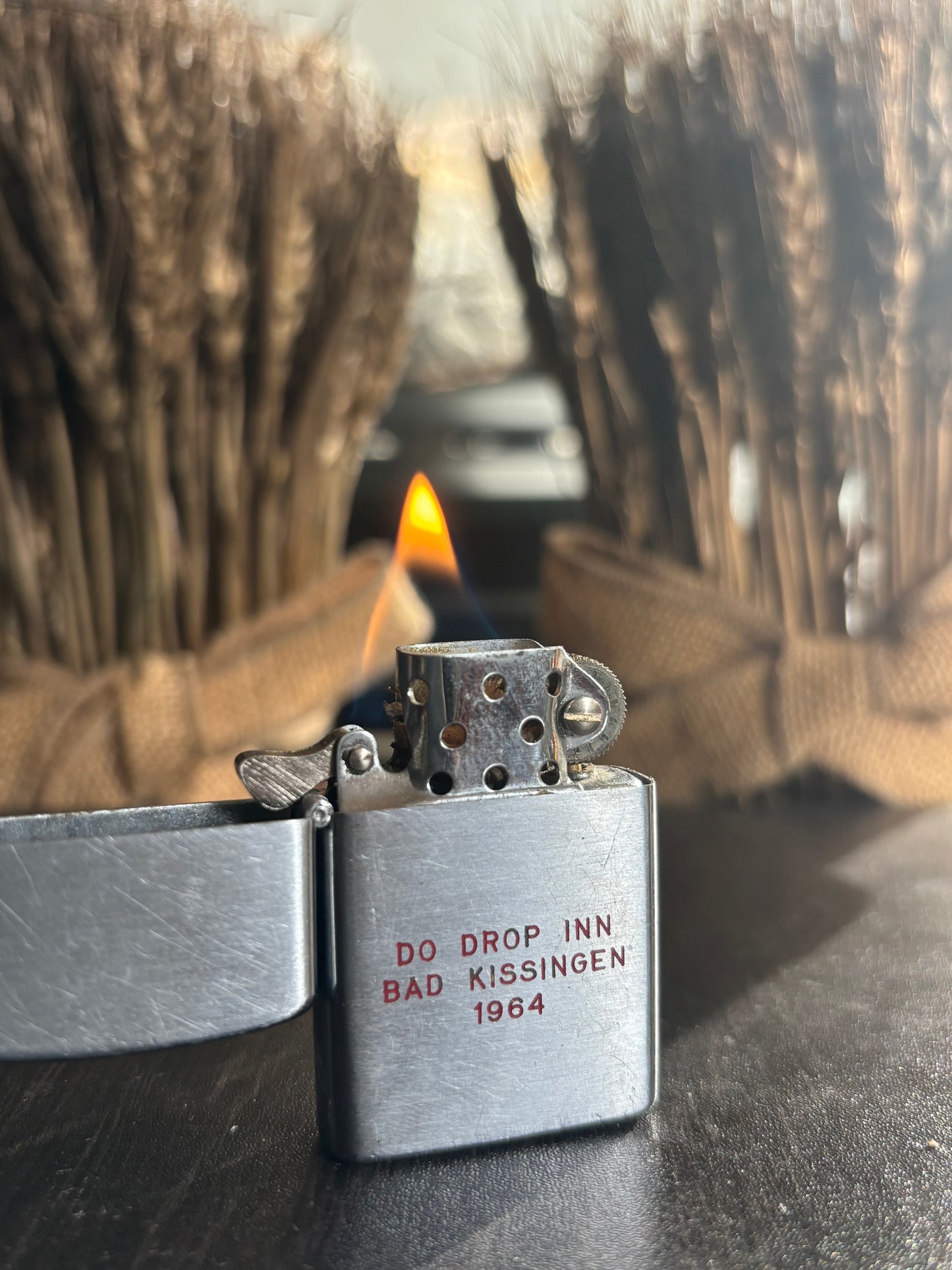 1964 ‘Do Drop Inn Bad Kissingen’ flip top lighter