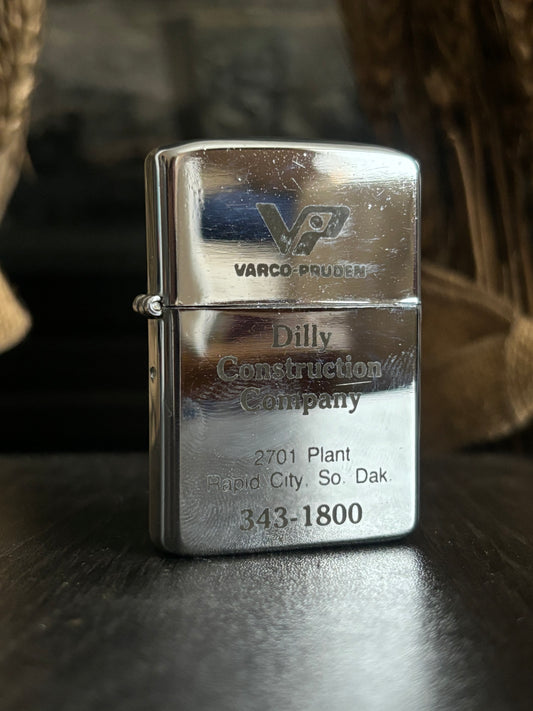 c. 1960’s Dilly Construction Company Flip Top Lighter