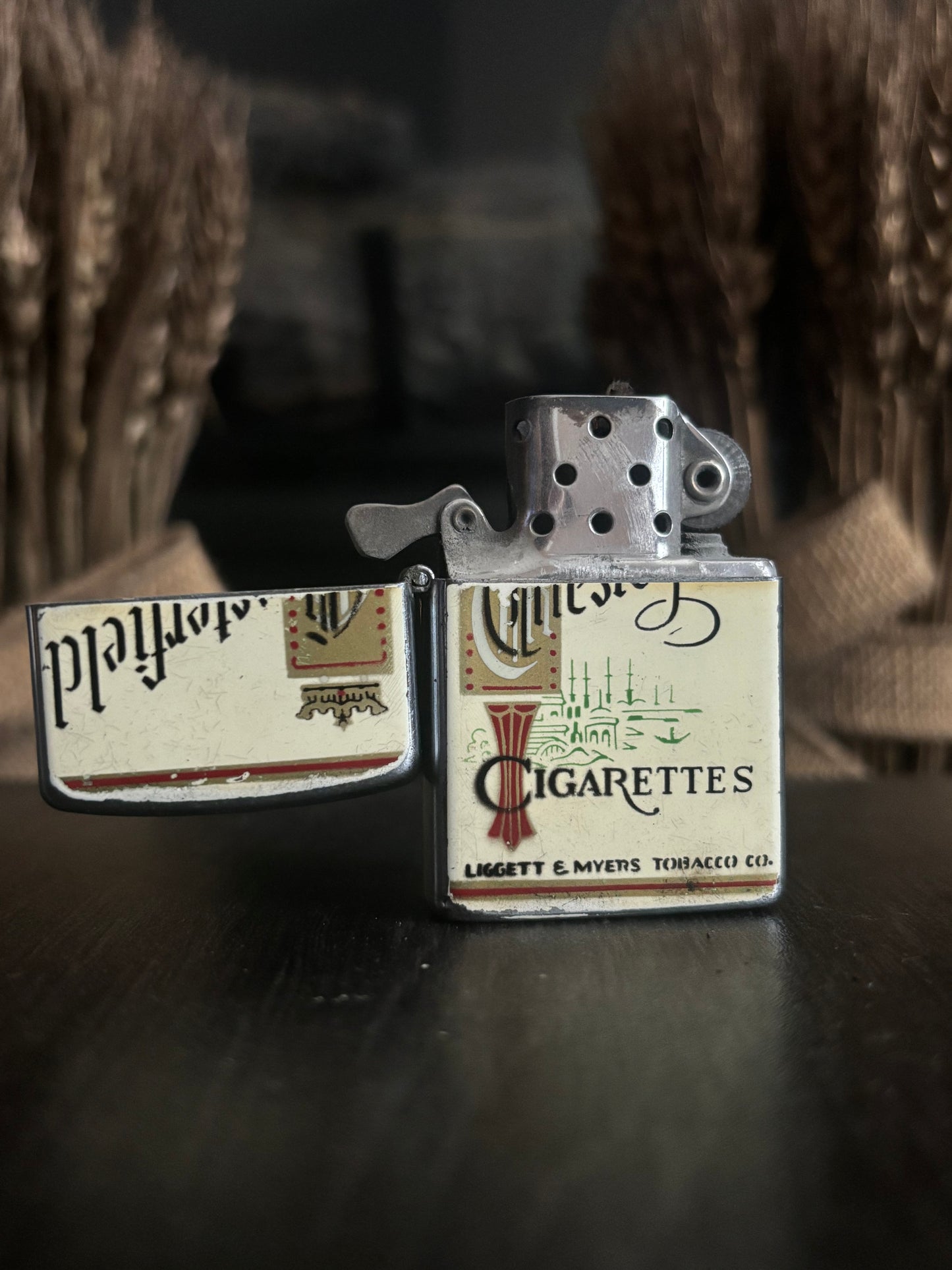 c. 1960’s Chesterfield Cigarettes Flip Top Lighter by Continental