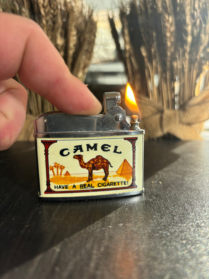 c. 1960’s Camel Cigarettes Flat Advertisement Lighter by Modern