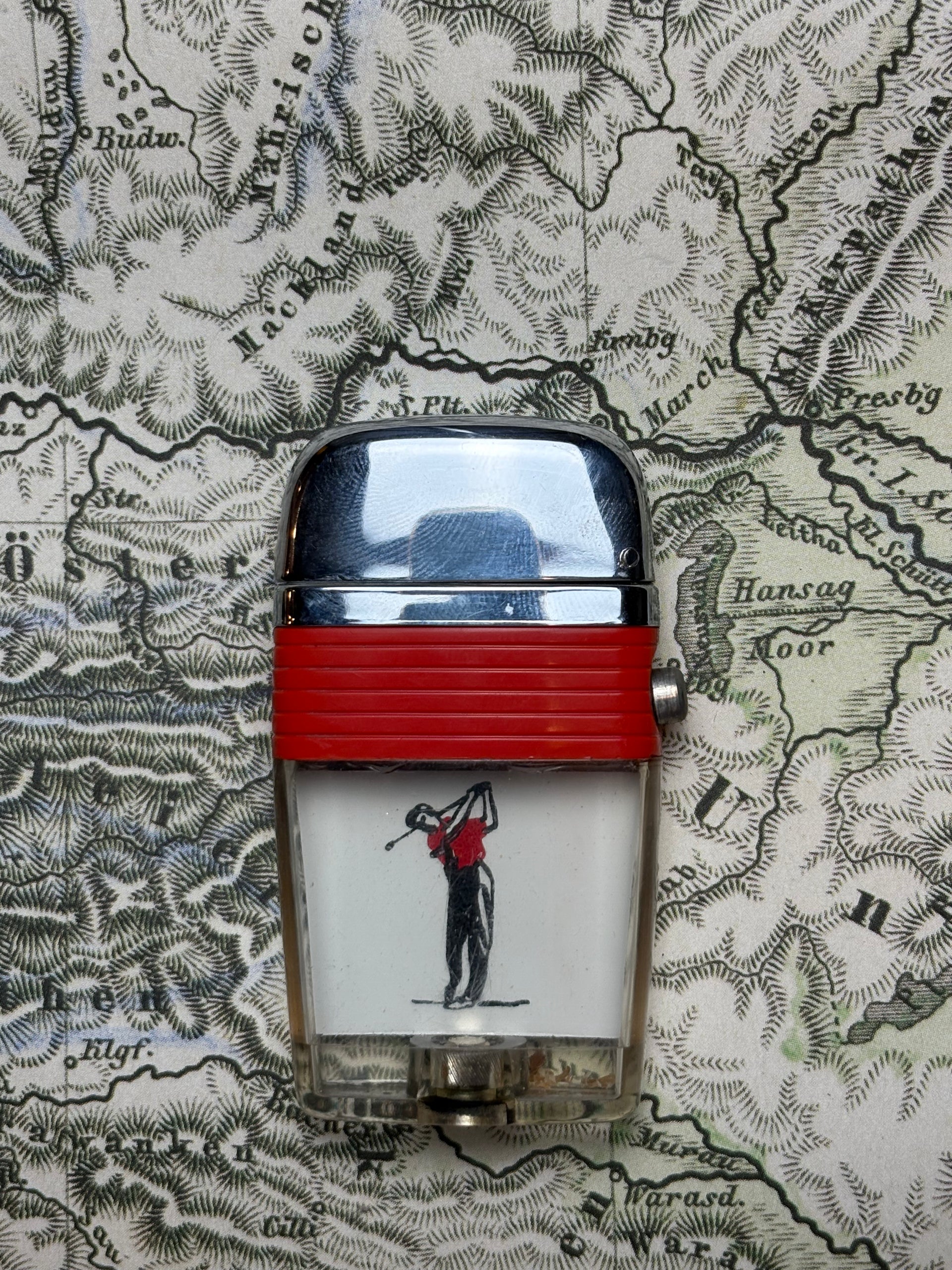 Scripto Vu Golfer Lighter – Timeless Spark