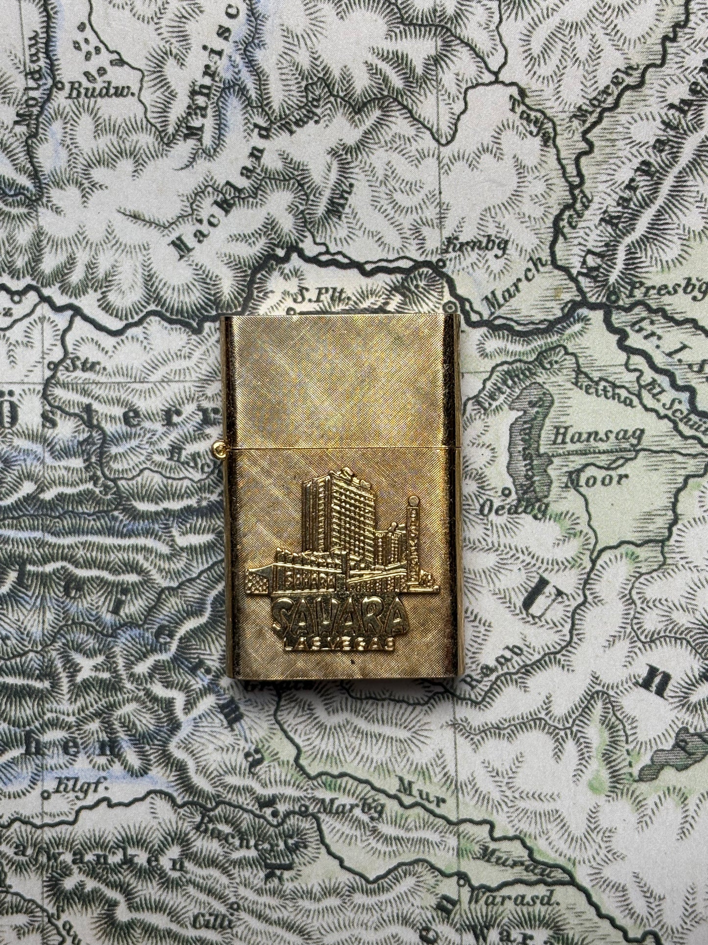 Sahara Las Vegas 14k Gold Plated Lighter