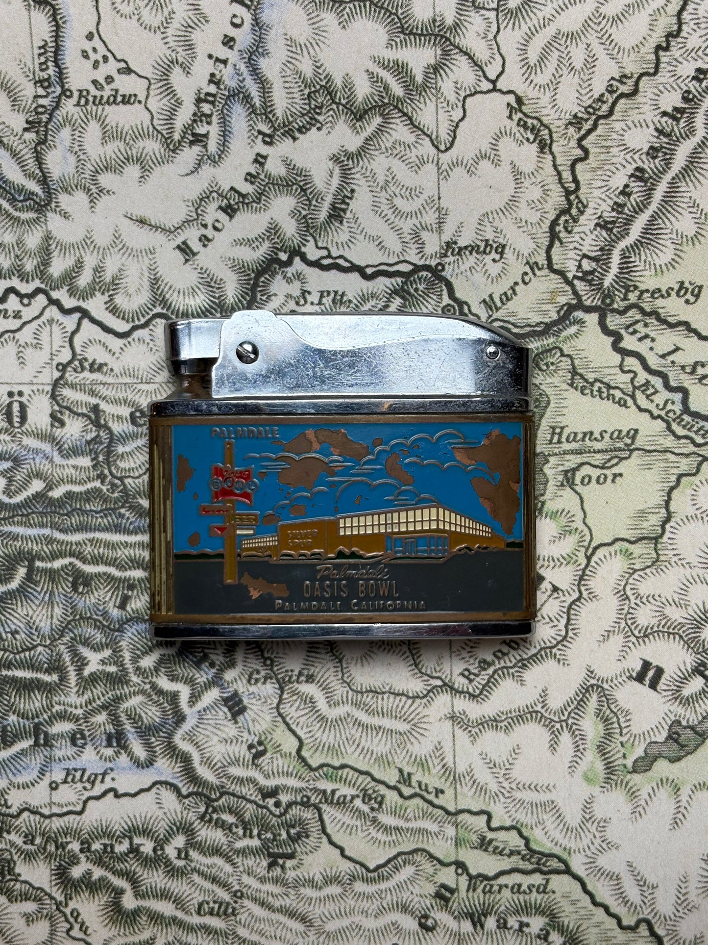 c. 1960’s Barlow Bowling Flat-Ad Lighter