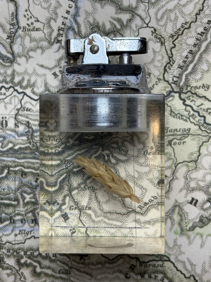 Lucite Wheat Table Lighter