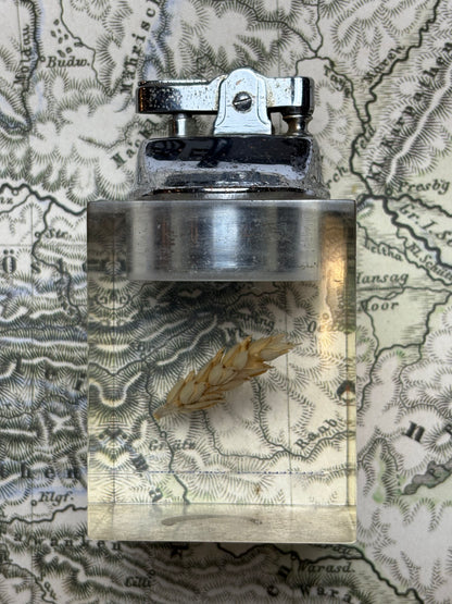 Lucite Wheat Table Lighter