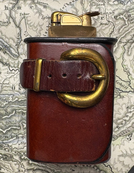 c. 1940’s Evans Belt Buckle Table Lighter