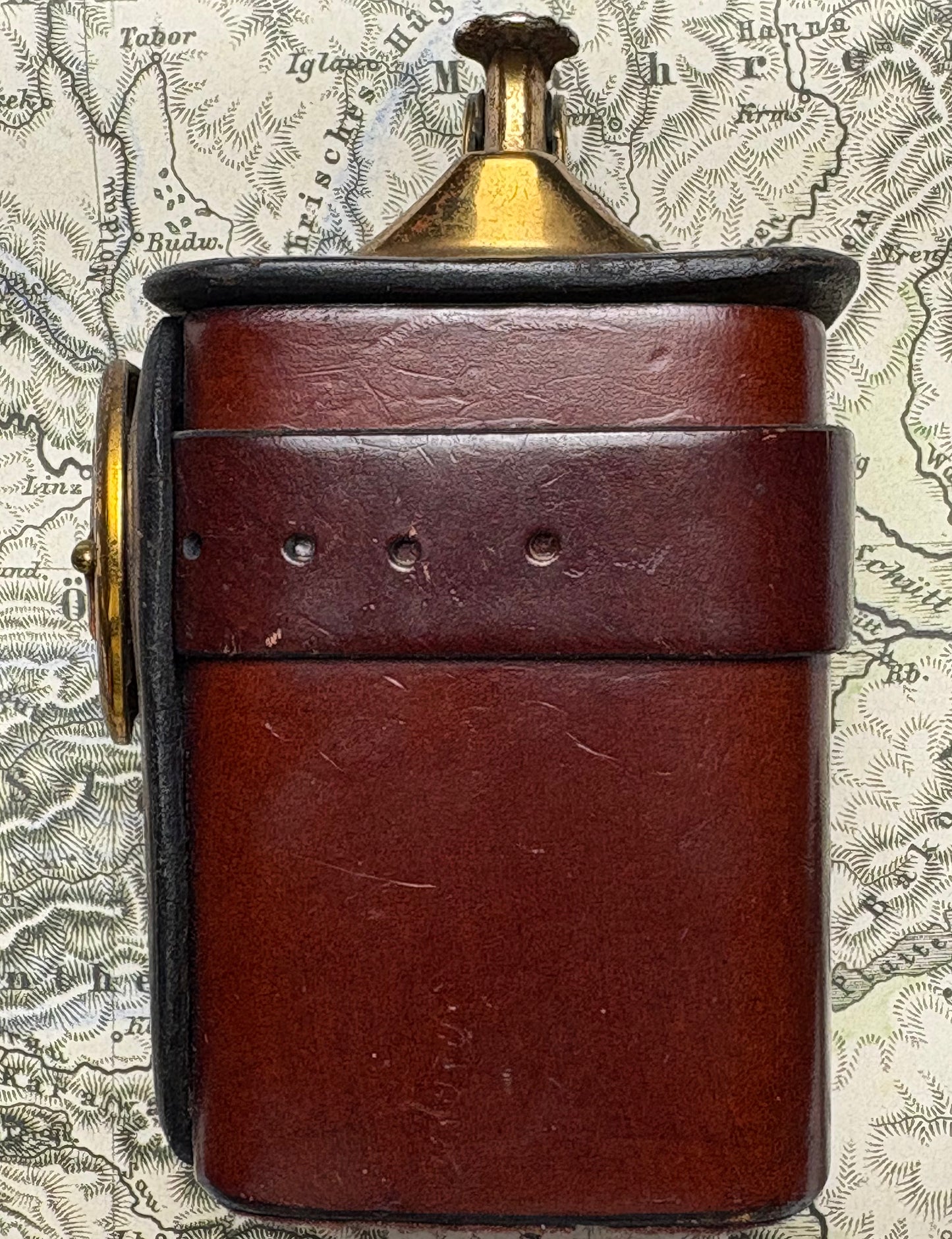 c. 1940’s Evans Belt Buckle Table Lighter