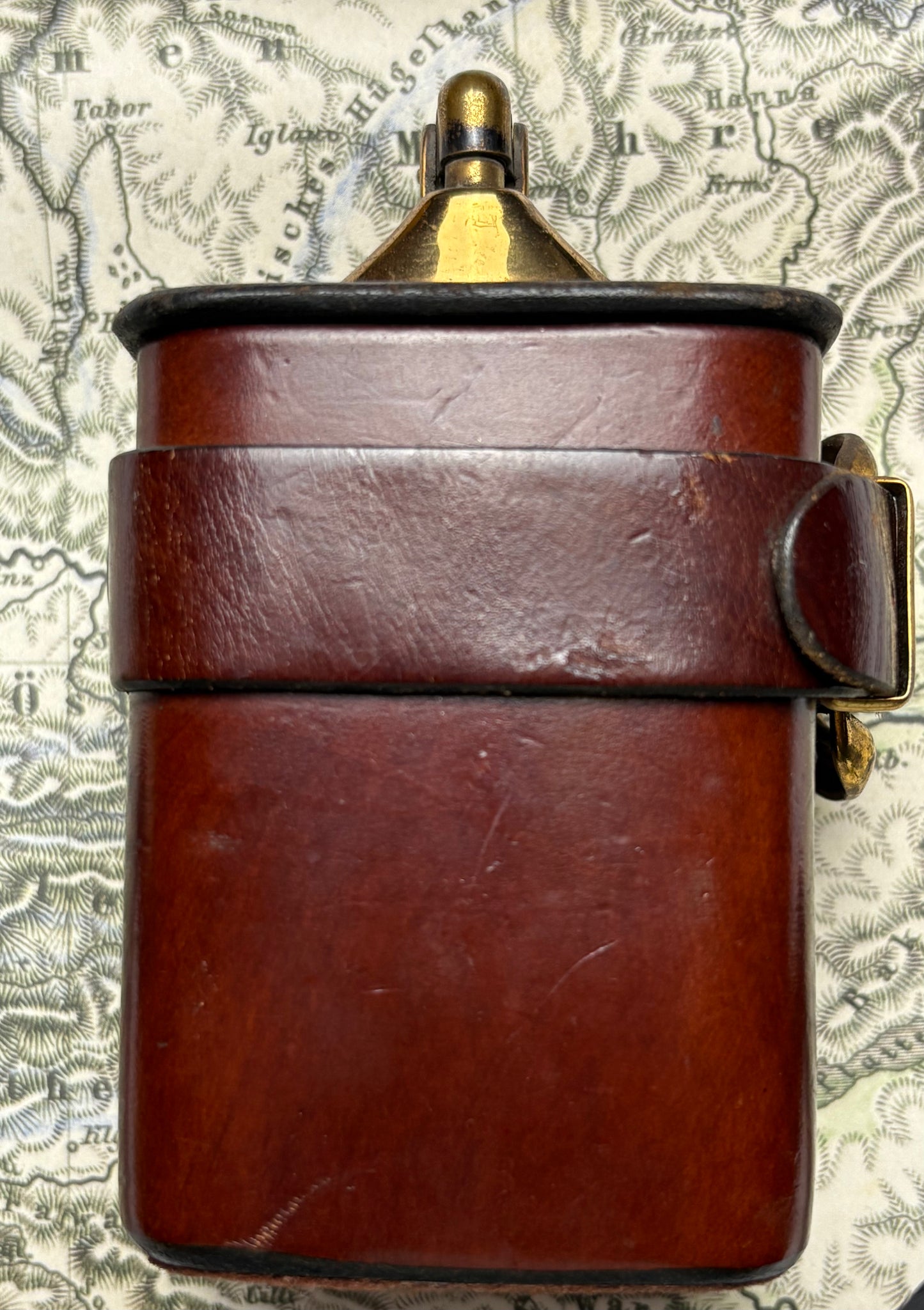 c. 1940’s Evans Belt Buckle Table Lighter